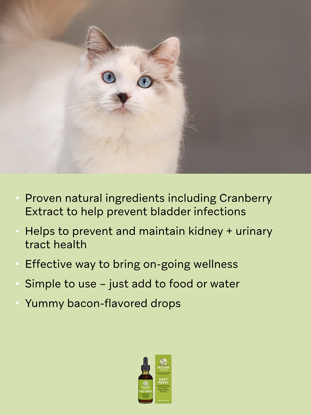 Easy Peesy Bladder, Kidney Nutritional Supplement for Dogs + Cats