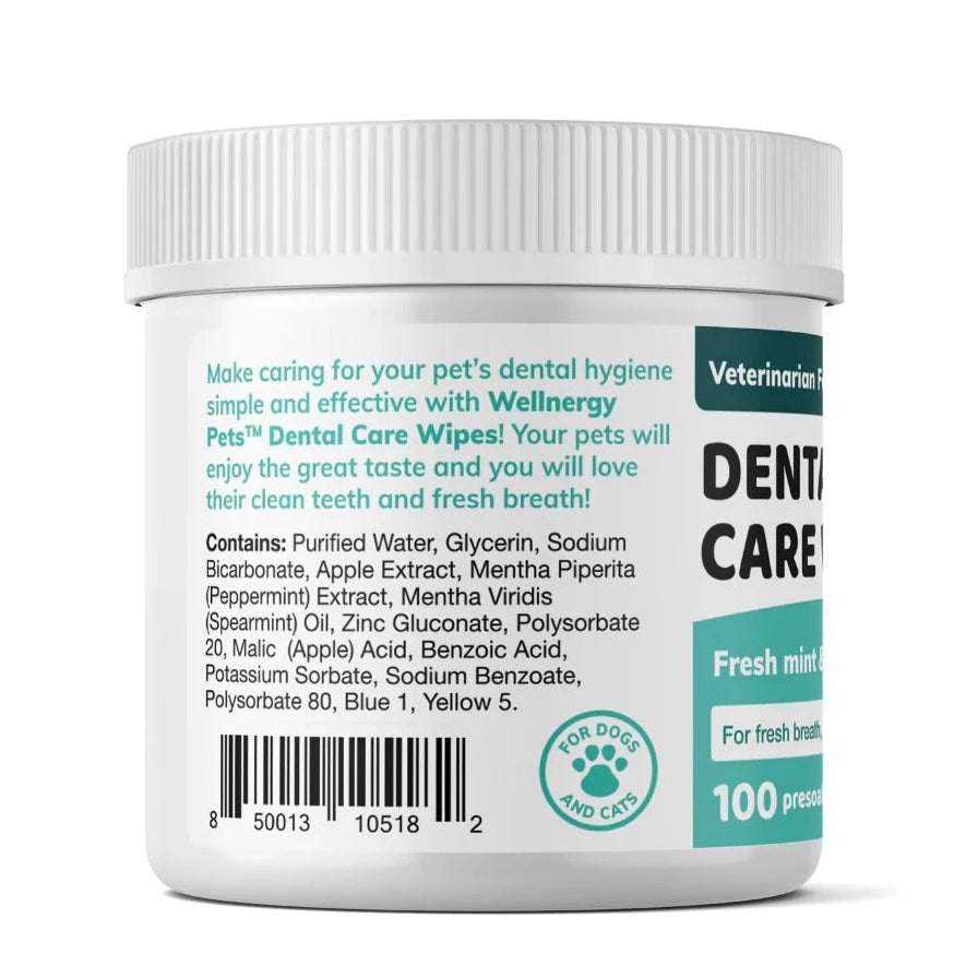 DENTAL CARE WIPES dental wipes for dogs and cats